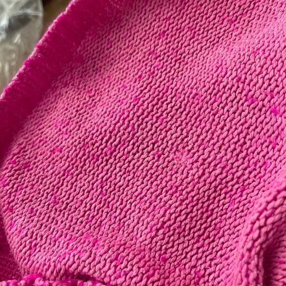 Vintage E.M.T. Hot Pink Cowl neck Silk Angora Lambswool Blend Cable knit Sweater - Picture 10 of 10